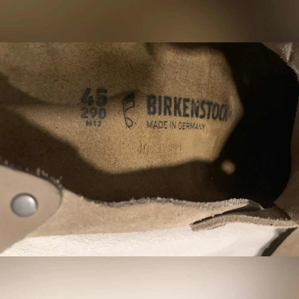 Birkenstock Tokio Men's Clogs Suede Leather Slide Sandal Taupe Size 45/12 - 12.5 - Picture 7 of 16